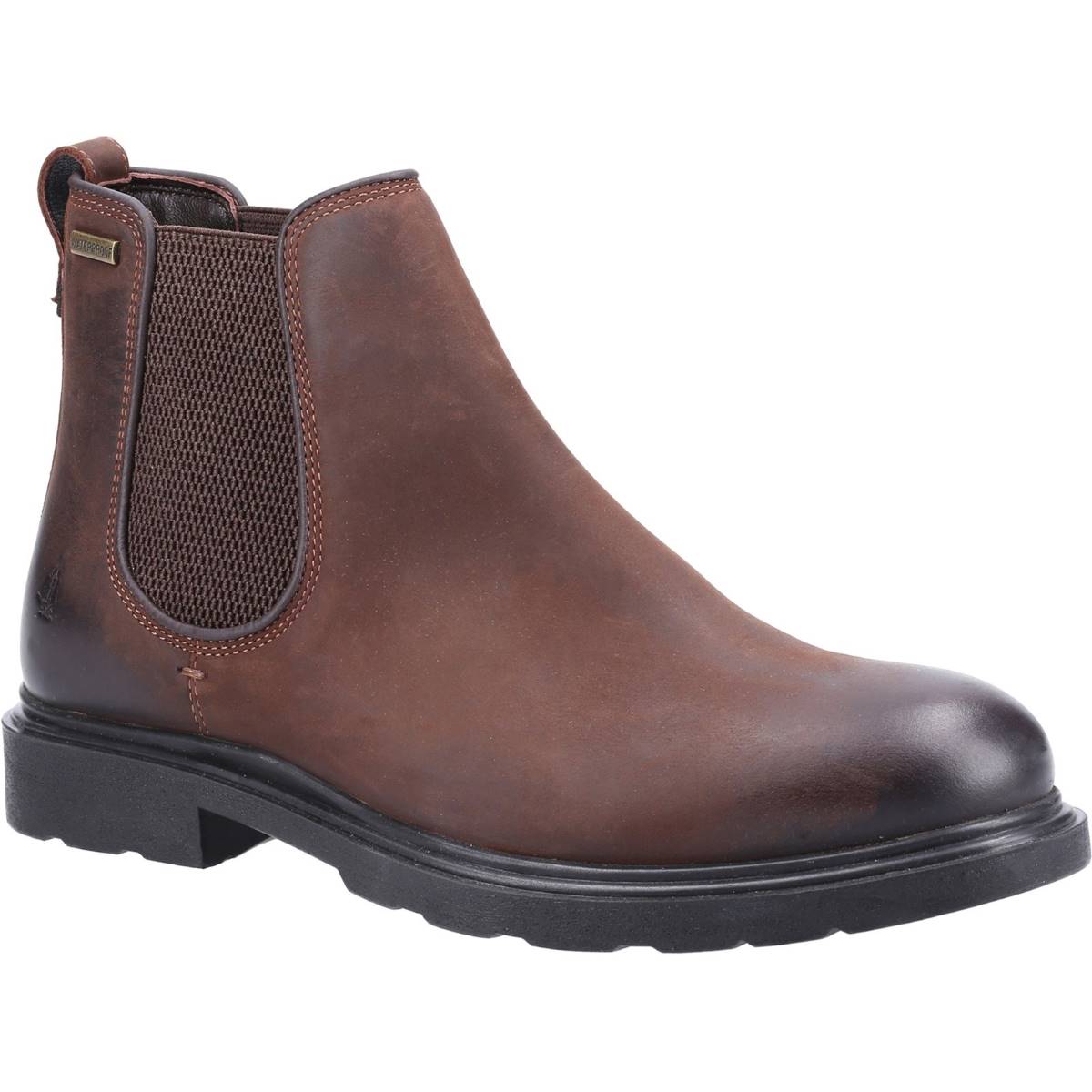 Hush Puppies Preston Chelsea Brown Mens boots HPM2000-232-1 in a Plain Leather in Size 6